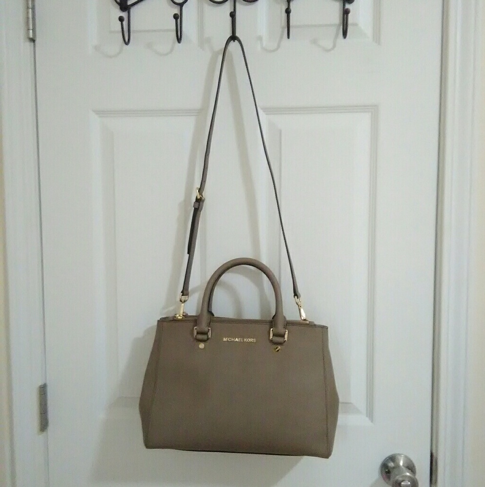 Michael Kors Dark Dune Medium Sutton Satchel